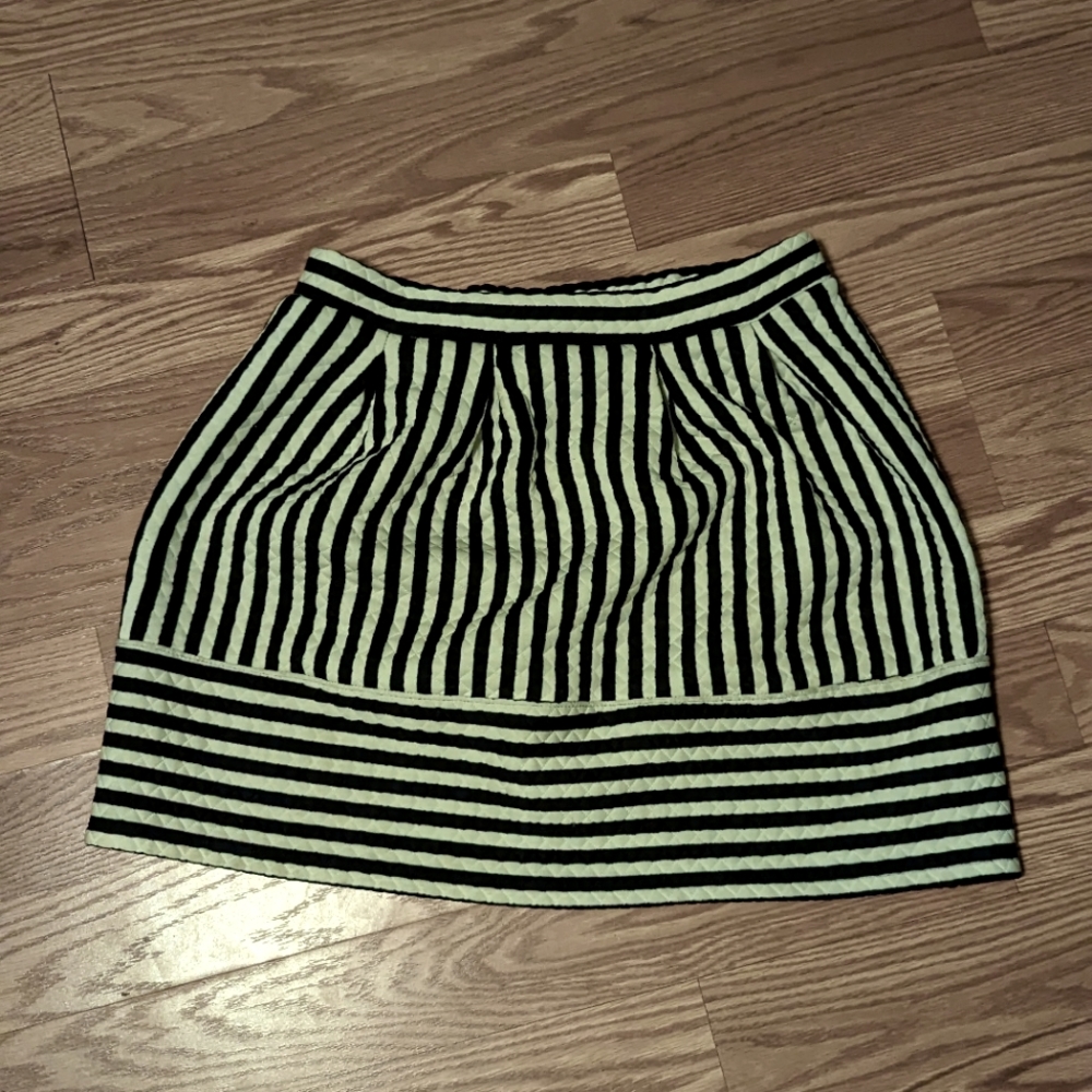 B&W stripped skirt